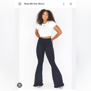 Show Me Your Mumu Berkeley Bells black flared jeans